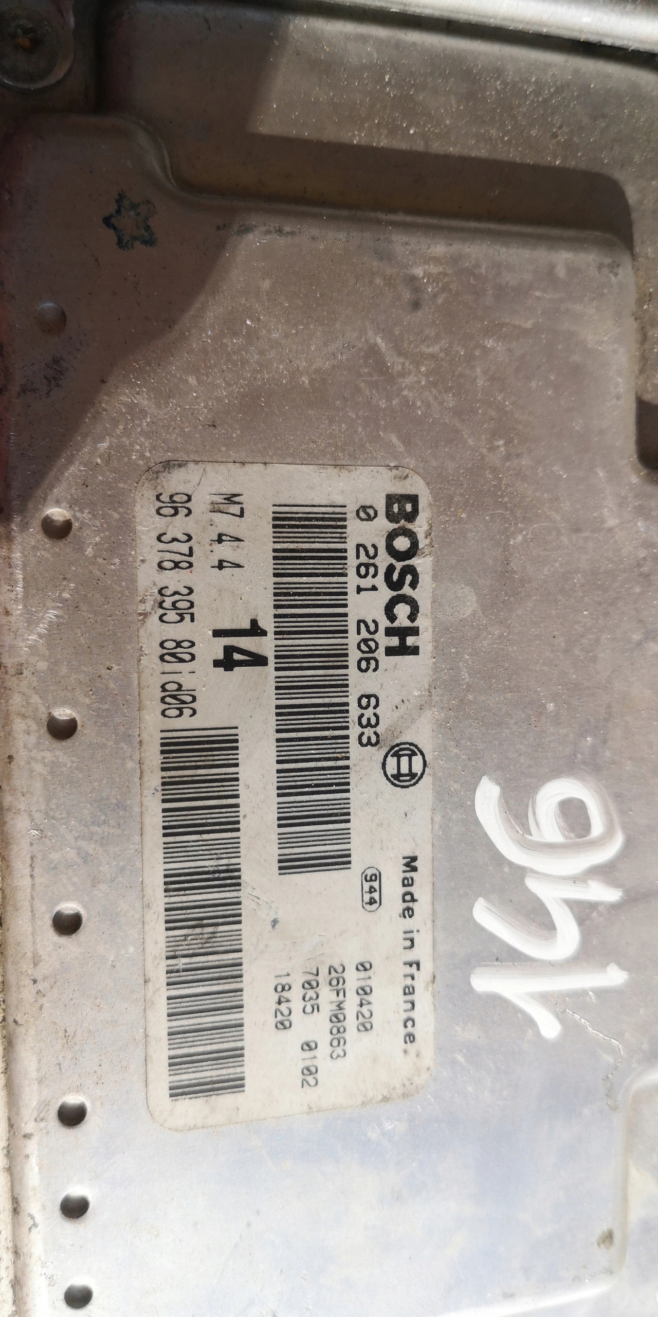 computer ECU CITROEN XSARA PICASSO 0261206633 ORYG