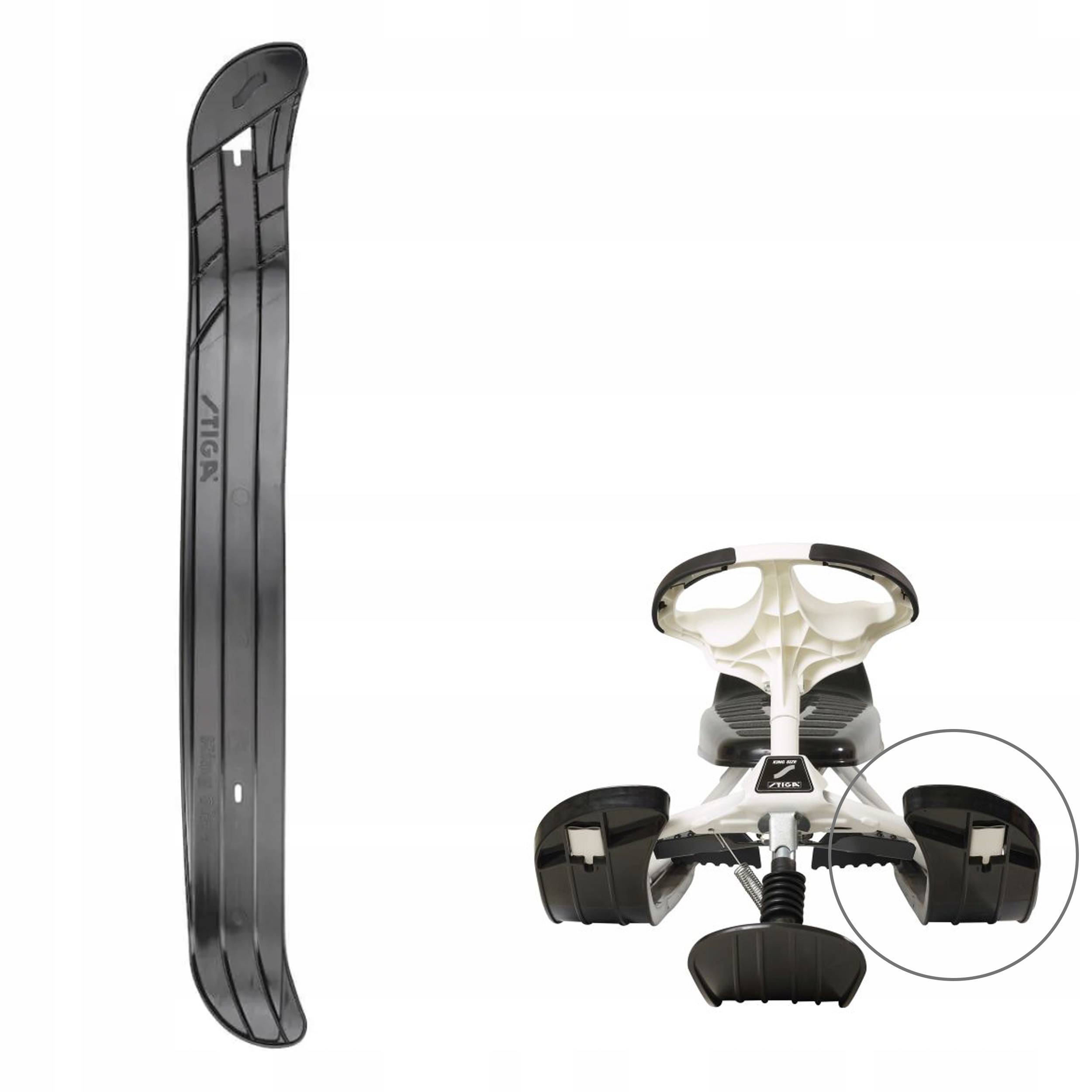 Stiga płoza boczna Lewa narta do nartosanki King Size