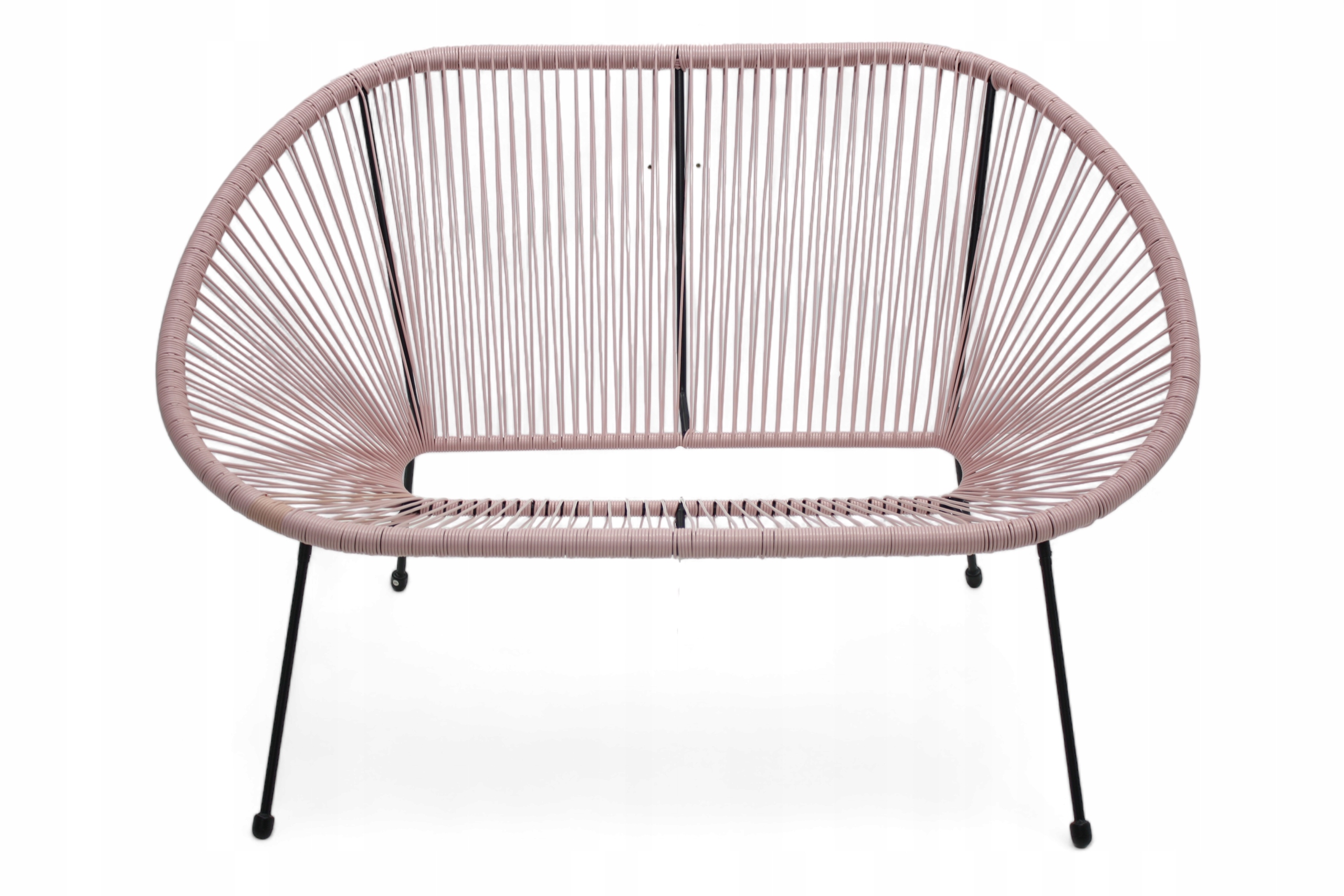 SOFA OGRODOWA EC3 RATTAN NA TARAS, BALKON, LODZIARNI 2 KOLORY NOWOCZESNE Linia OWAL