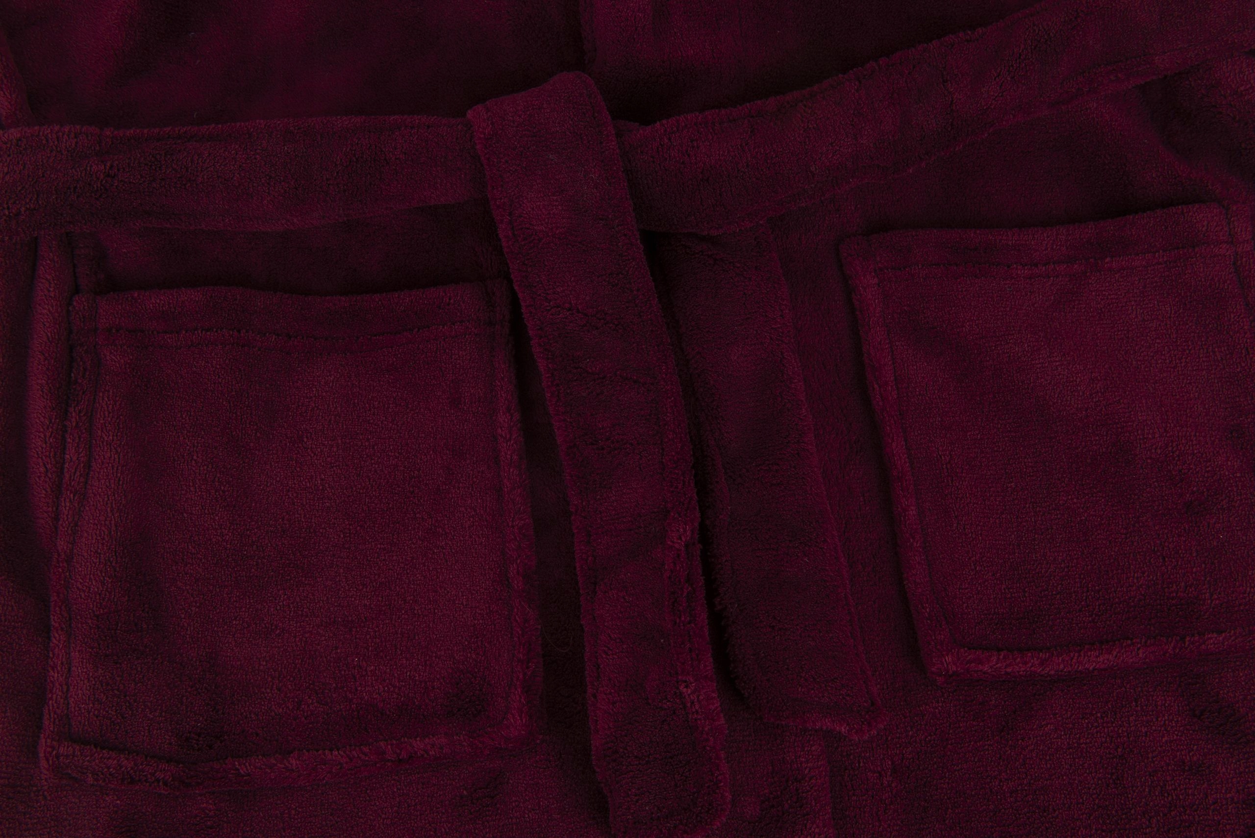 SZLAFROK MĘSKI BORDOWY GRUBY MIĘSISTY XXL A102 Rozmiar XXL