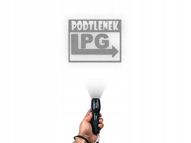 PODTLENEK LPG - Naklejka na samochód na auto ODBLASKOWA Producent Inny