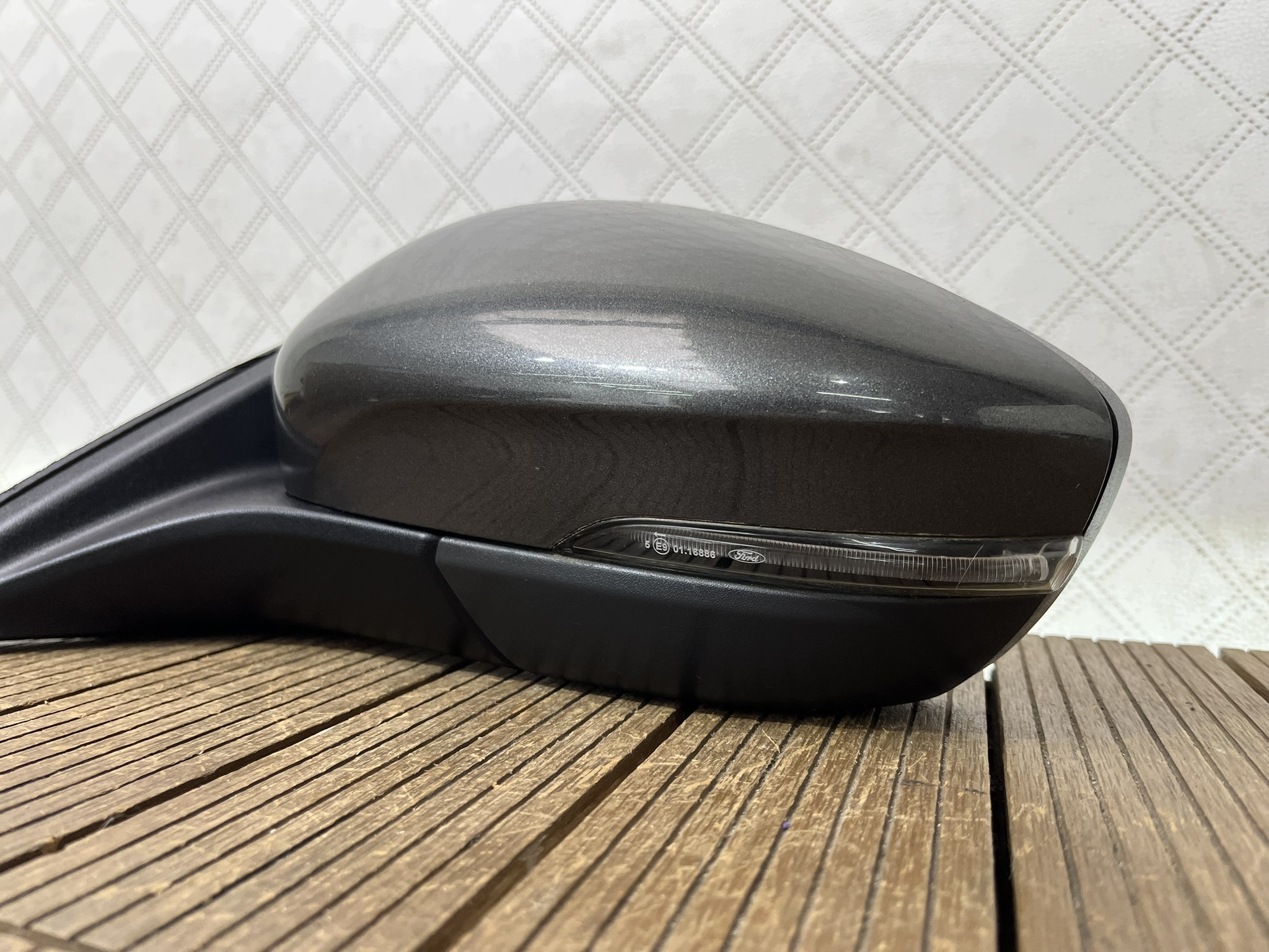 FORD FOCUS MK4 18-22 mirror left 8-PIN colour ND MAGNETIC GREY OE