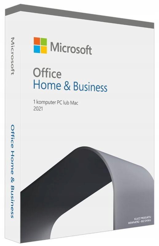 Microsoft Office Home Business 2021 PL P8 Win/Mac Wersja produktu pudełkowa (klucz licencyjny)