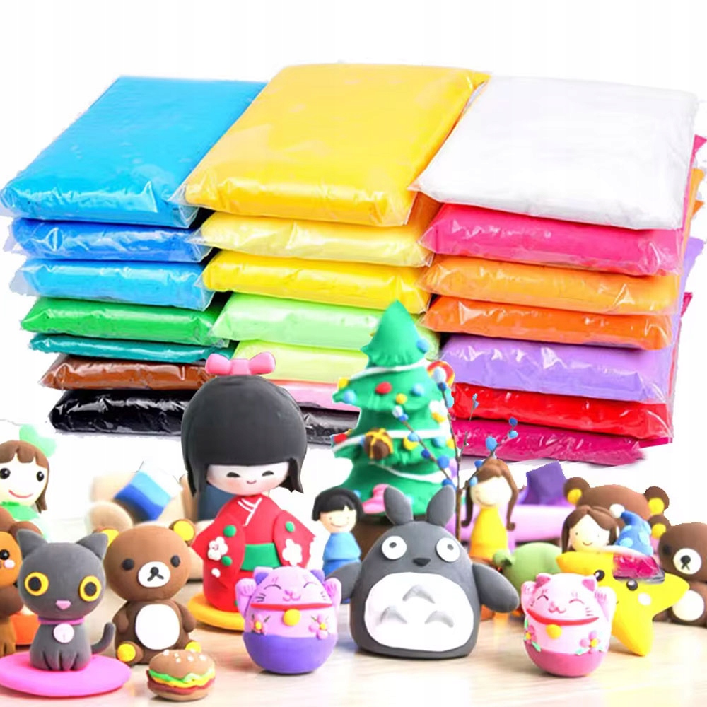 CLAYDOLL MAGICZNA PLASTELINA MASA PLASTYCZNA PIANKOLINA WORECZKU 1KG 1000g Płeć chłopcy dziewczynki