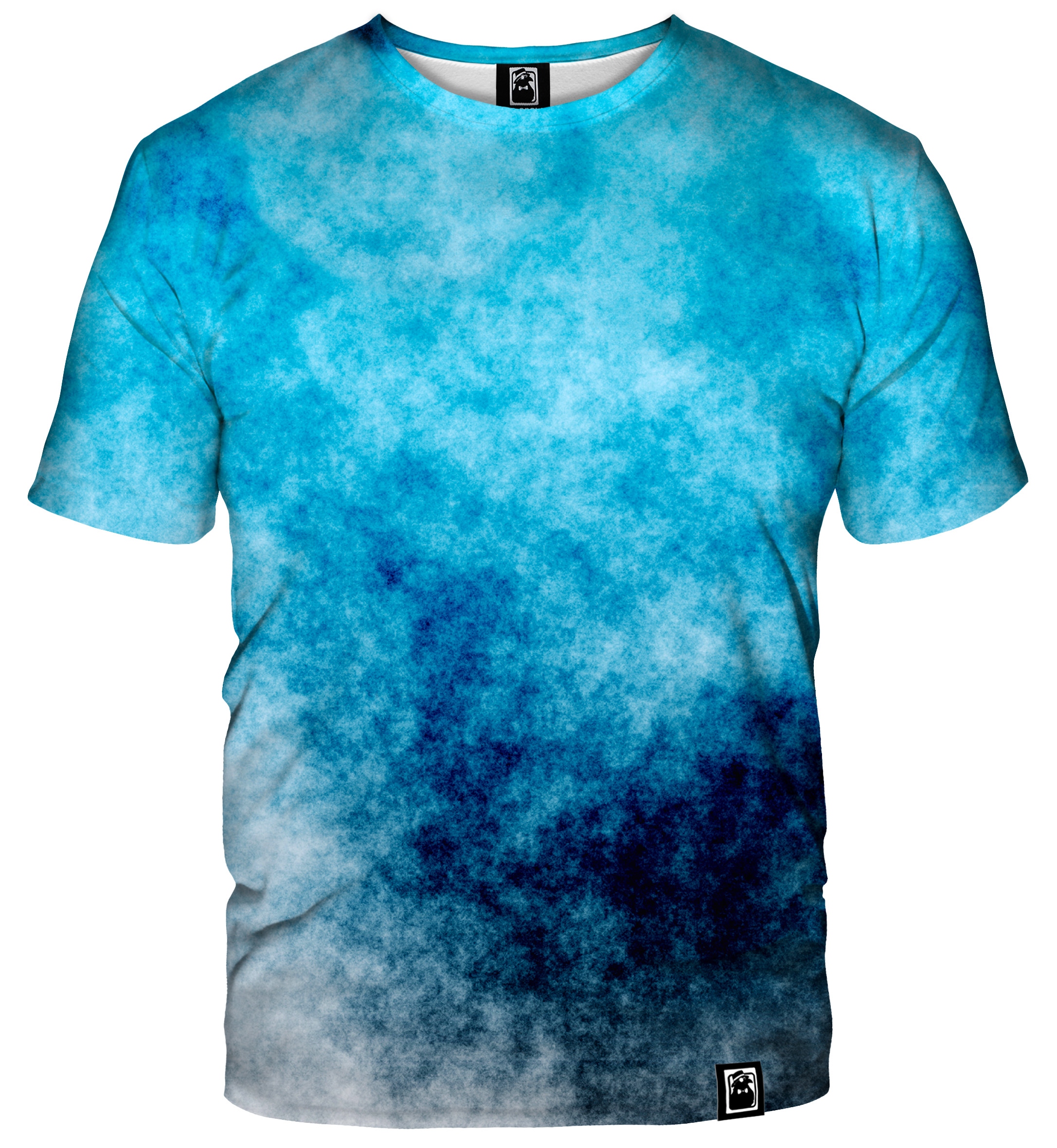 

M T-shirt Koszulka Fullprint Blue Grunge L