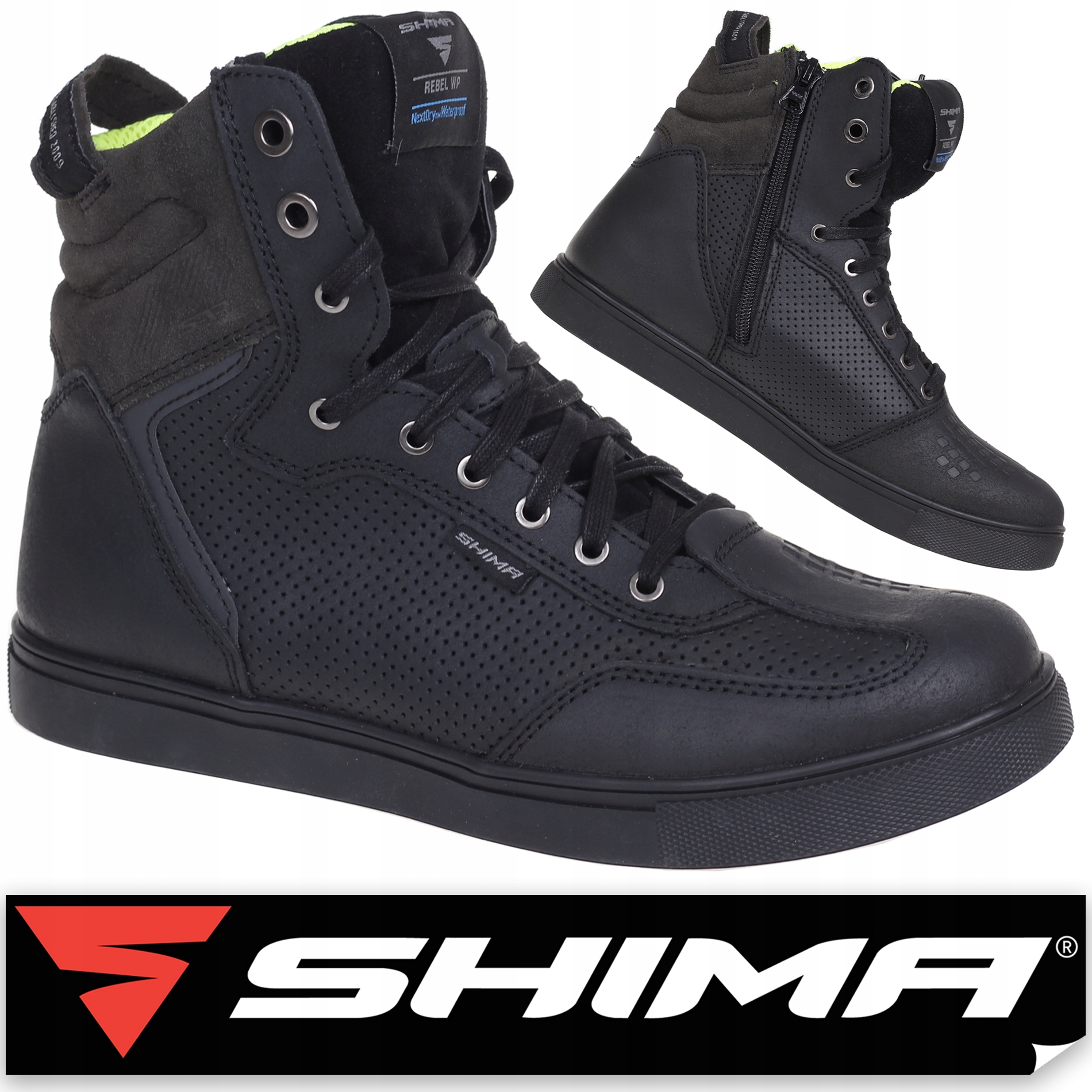 

Shima Rebel Wp Black Krótkie Buty Motocyklowe