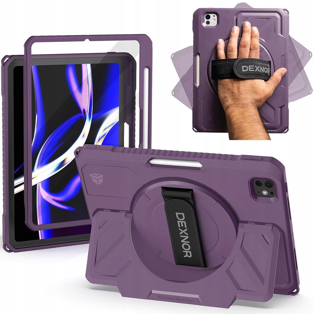 Pancéřové Pouzdro Dexnor Pro Ipad Pro 11" 5 Gen 2024 Pouzdro S Podstavcem