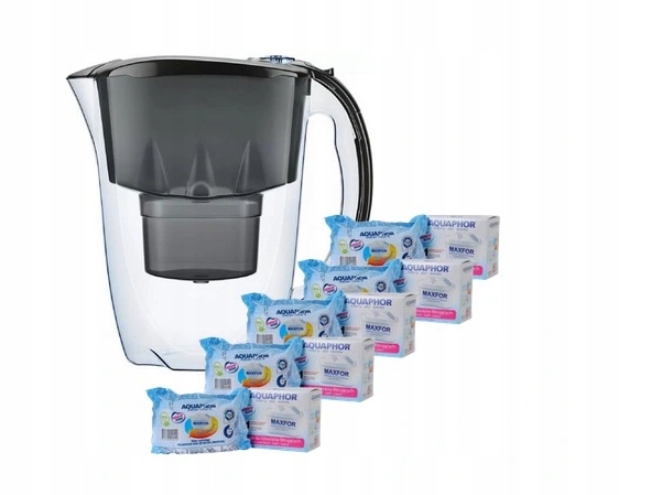 5x FILTR WKŁAD MAXFOR AQUAPHOR + DZBANEK GRATIS