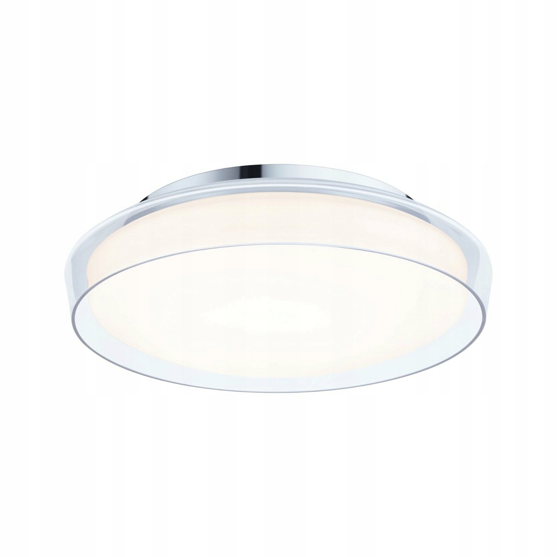 Paulmann Luena Led stropné svietidlo IP44 16,5W 3000K chróm/sklo