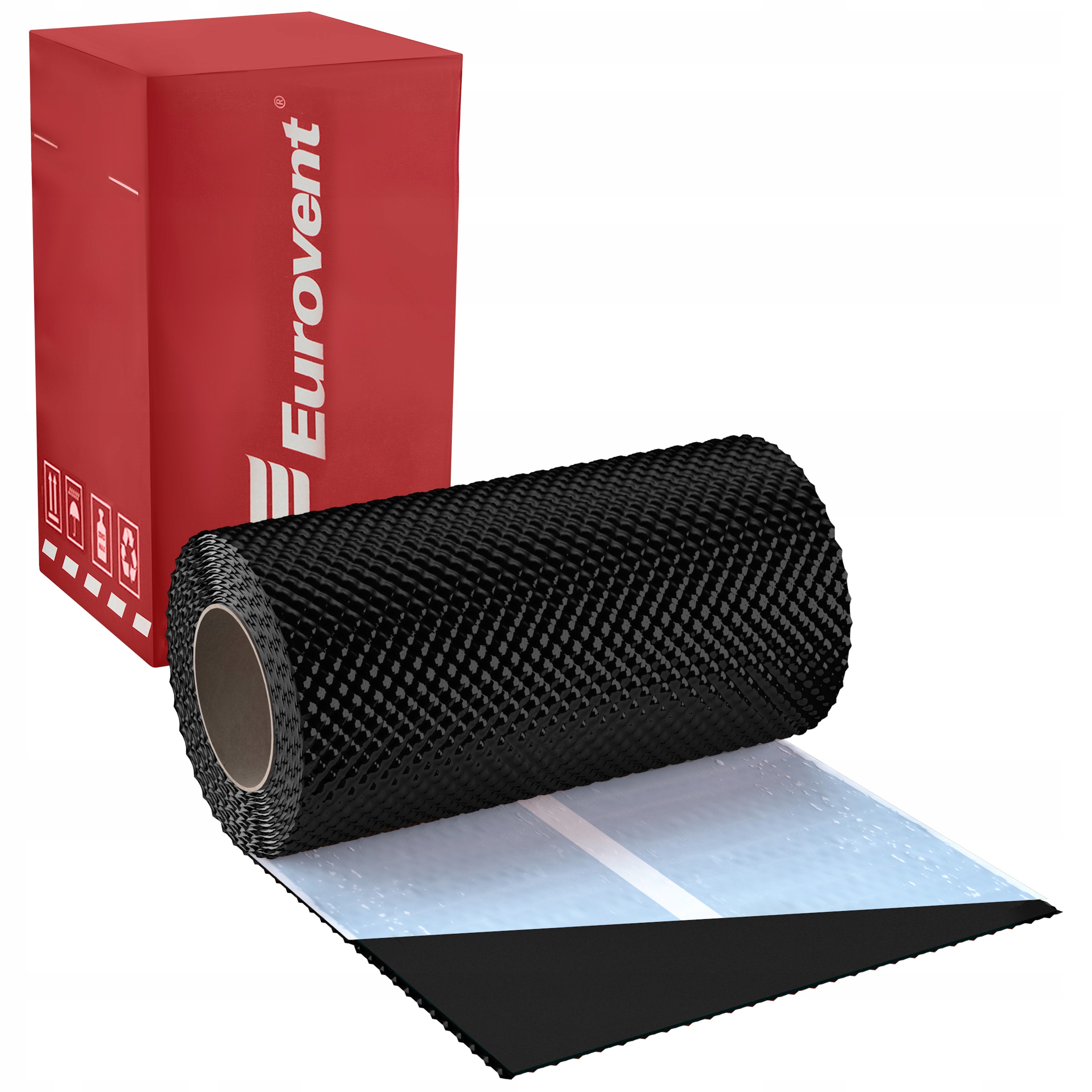 Hliníková komínová páska 5 m Ral 9005 Eurovent Flex 3D černá
