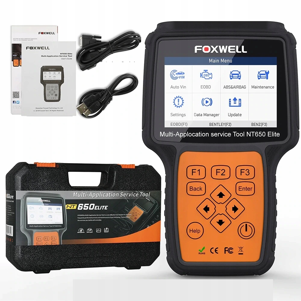 Foxwell NT650 Elite Tester Obd Skener Obd 2026r Polština Prodejce Pl