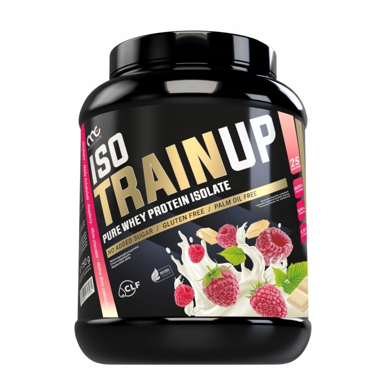 Muscle Clinic Iso Train Up 750g Wpi proteinový izolát bílá čokoláda malina