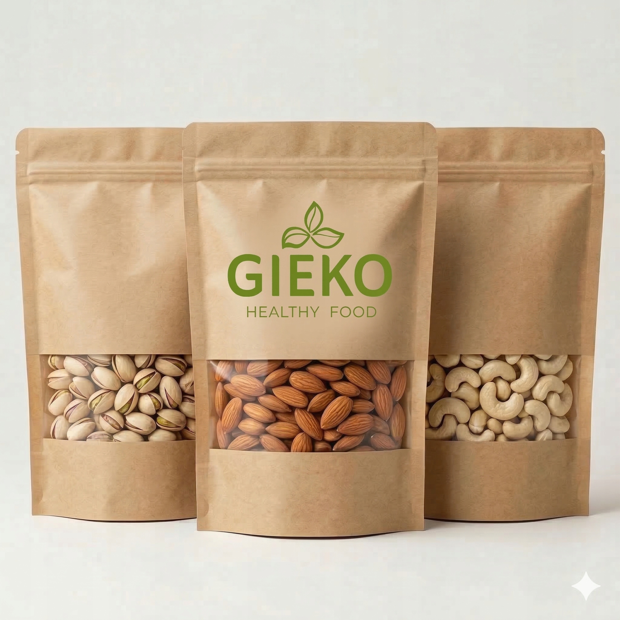 MIX surových ořechů 3×500 g Mandle, Kešu Ořechy, Pistácie přírodní