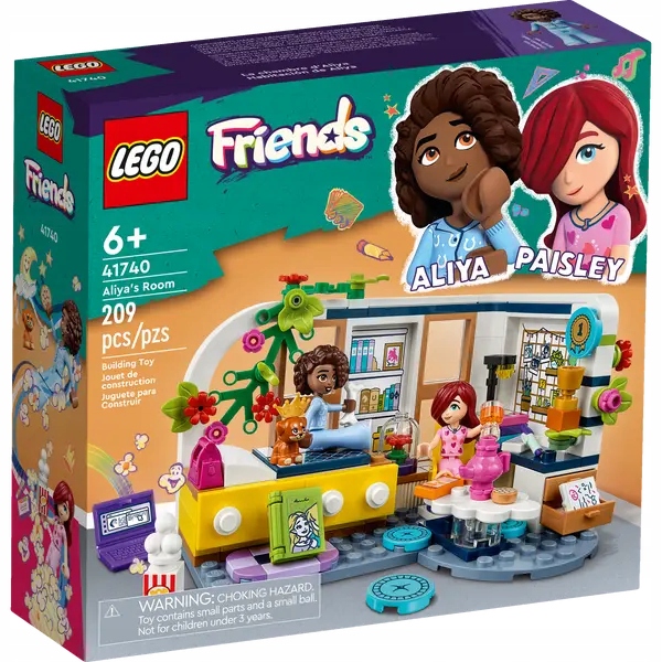 Klocki LEGO Friends 41740 Pokój Aliyi 6+ (Elementy: 209)