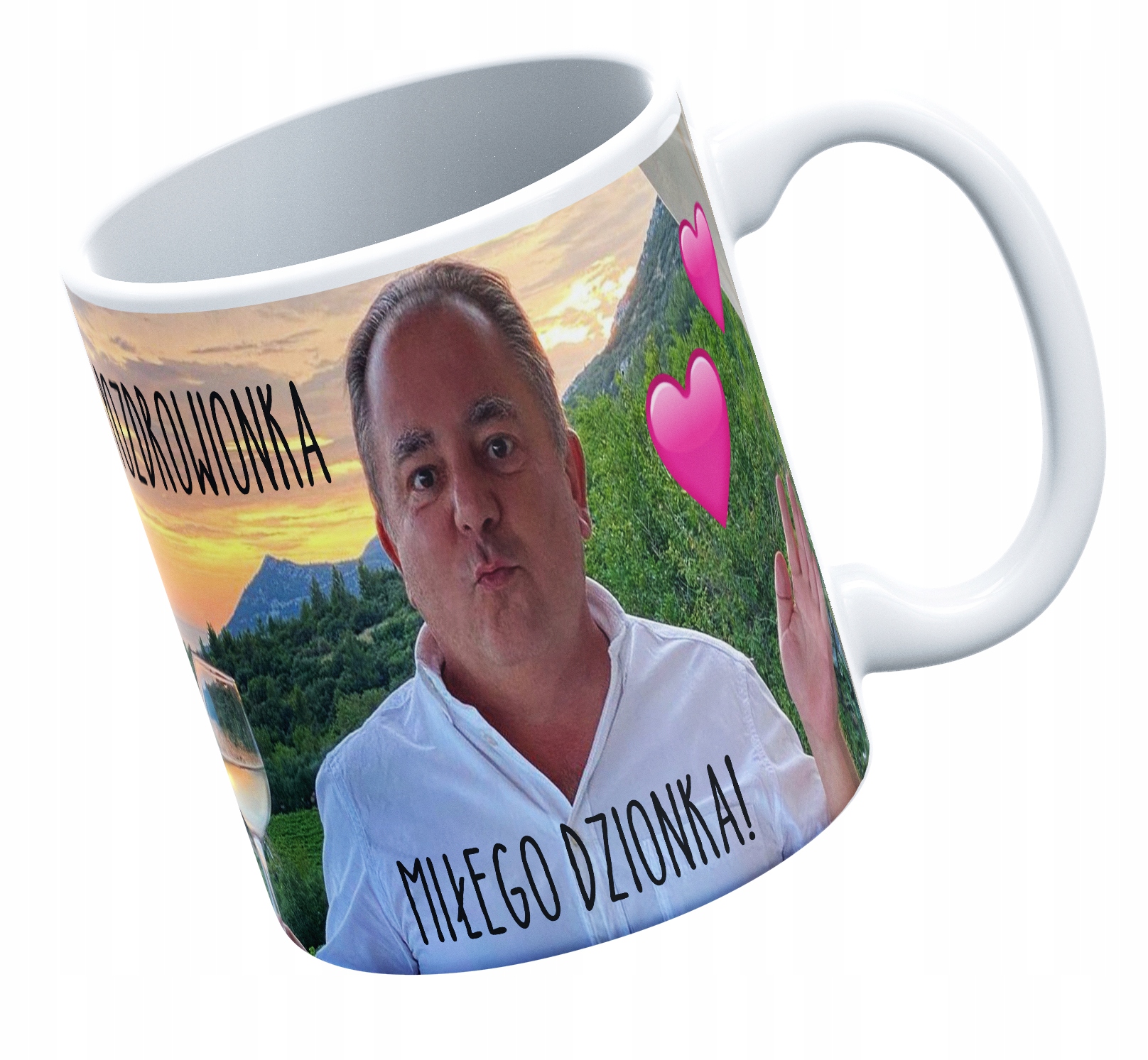 

Kubek Biały Fullprint Makłowicz Miłego Dzionka@
