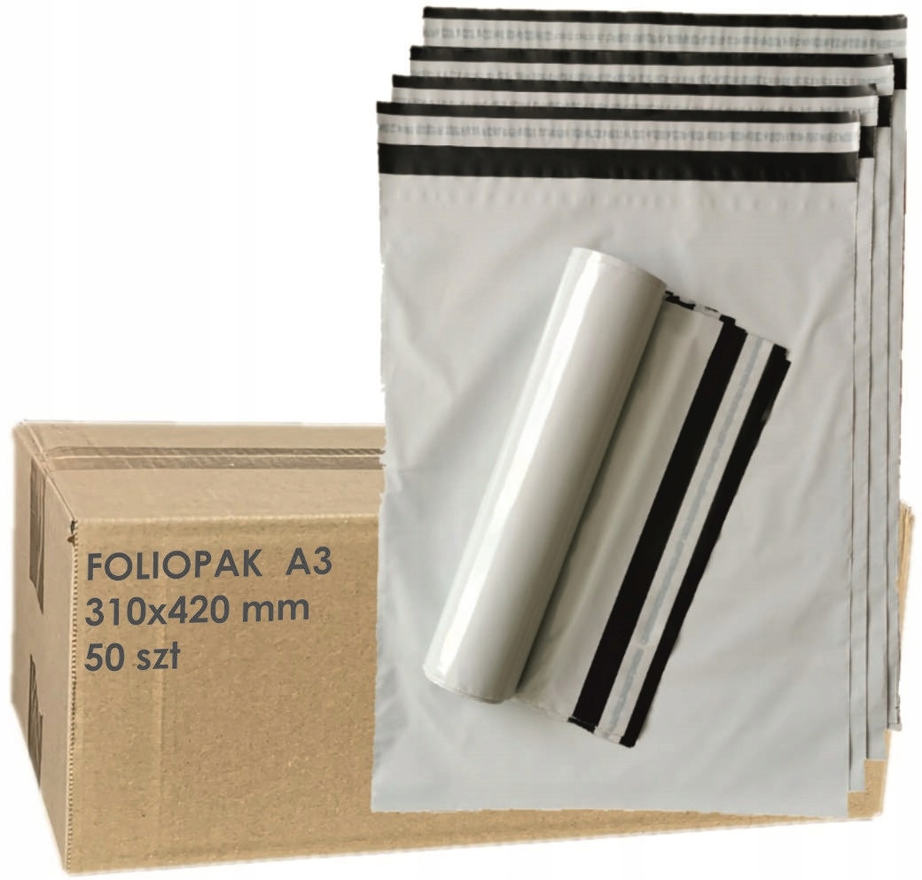 

Foliopaki Foliopak Kurierskie A3 310x420mm 50szt.
