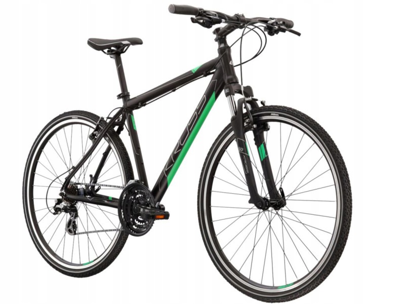 Rower crossowy Kross Evado 2.0 M17 męski Czarno-zielony mat
