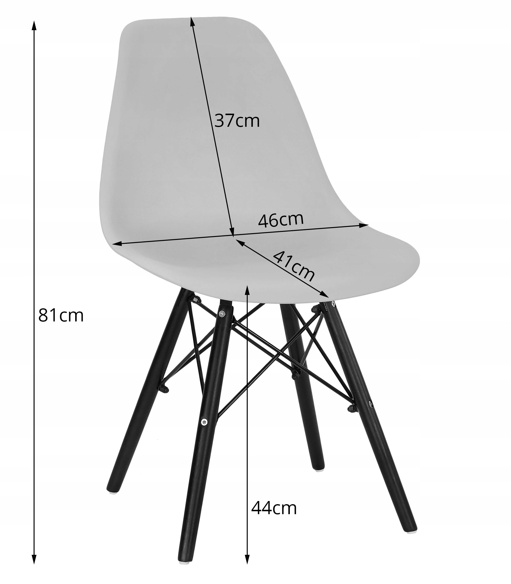Стіл + 4 стільця Сучасний скандинавський стиль DSW Кількість елементів у наборі 5