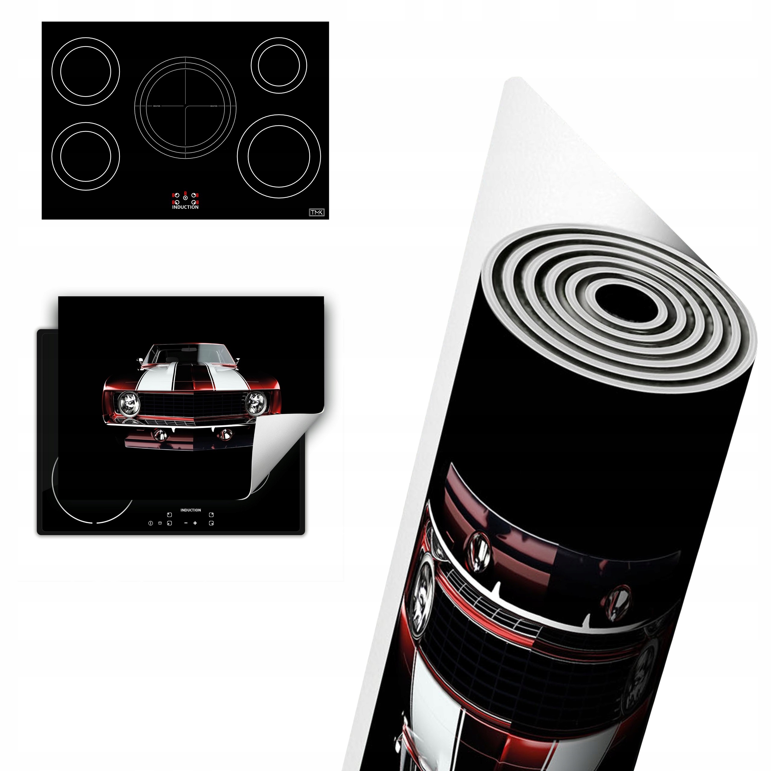 Vinylová Ochrana Na Indukci Desky 80x52 černá auto