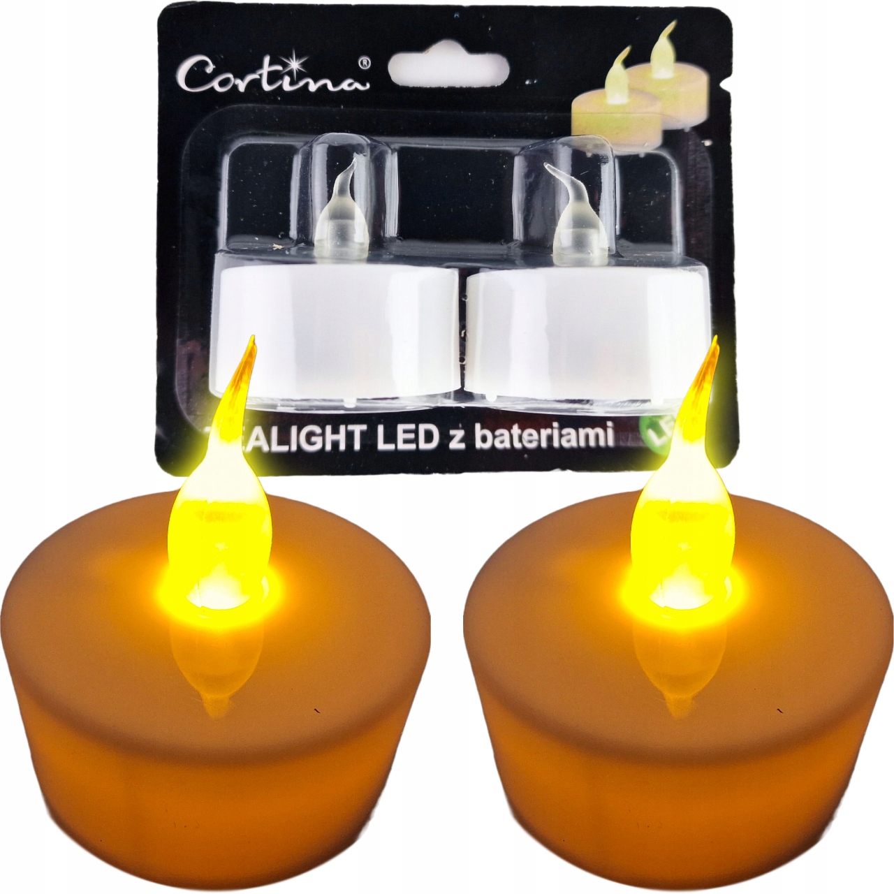 

Świeczki Wkłady Led 2SZT Tealight Zestaw CR2032