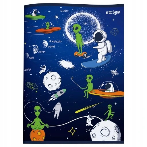 Zeszyt w kratkę A5 Strigo 32 kartek do szkoły do pracy do notatek