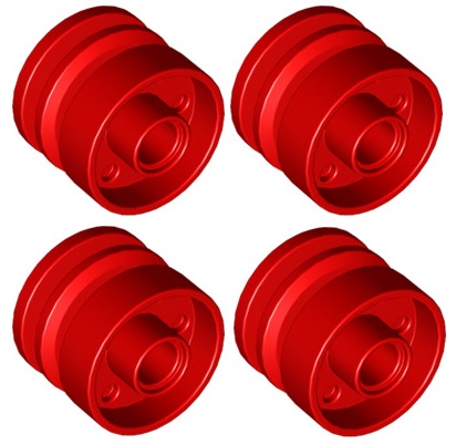 

Lego Felga 18x14/Pin Czerwona (55981/6256881) x4