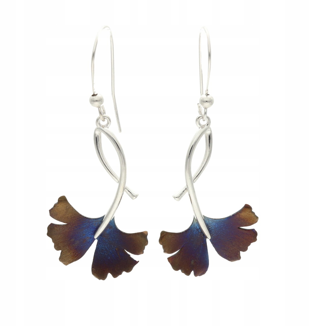 Náušnice květ titan ombre