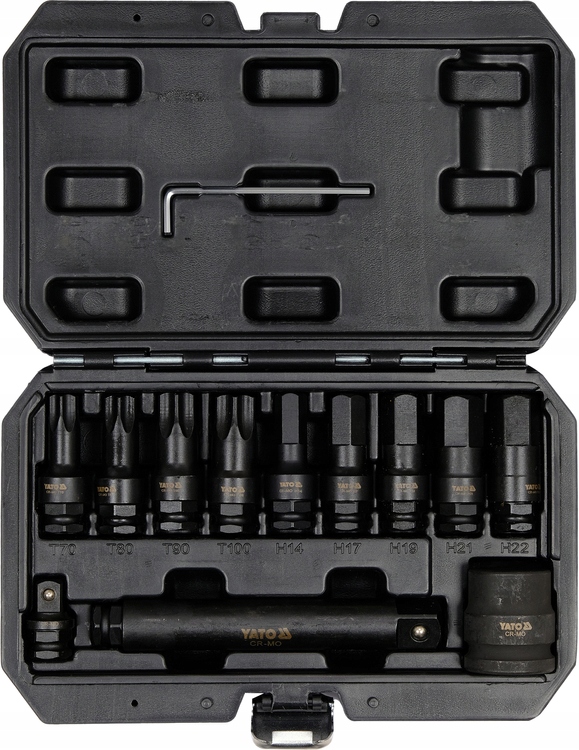 ZESTAW UDAROWYCH KLUCZY TRZPIENIOWYCH HEX TORX 3 4 Mark Yato