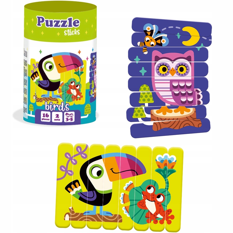 

Puzzle Patyczki Tukan Sowa Roter Kafer