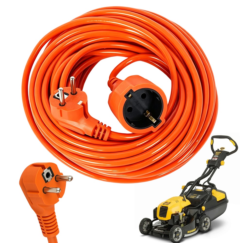 Flexibilní Prodlužovací Kabel 50 M Oranžový Pro Zahradu