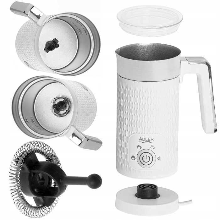 Spieniacz do Mleka AD 4494 - Cappuccino, Latte, Podgrzewanie, Zimna Piana
