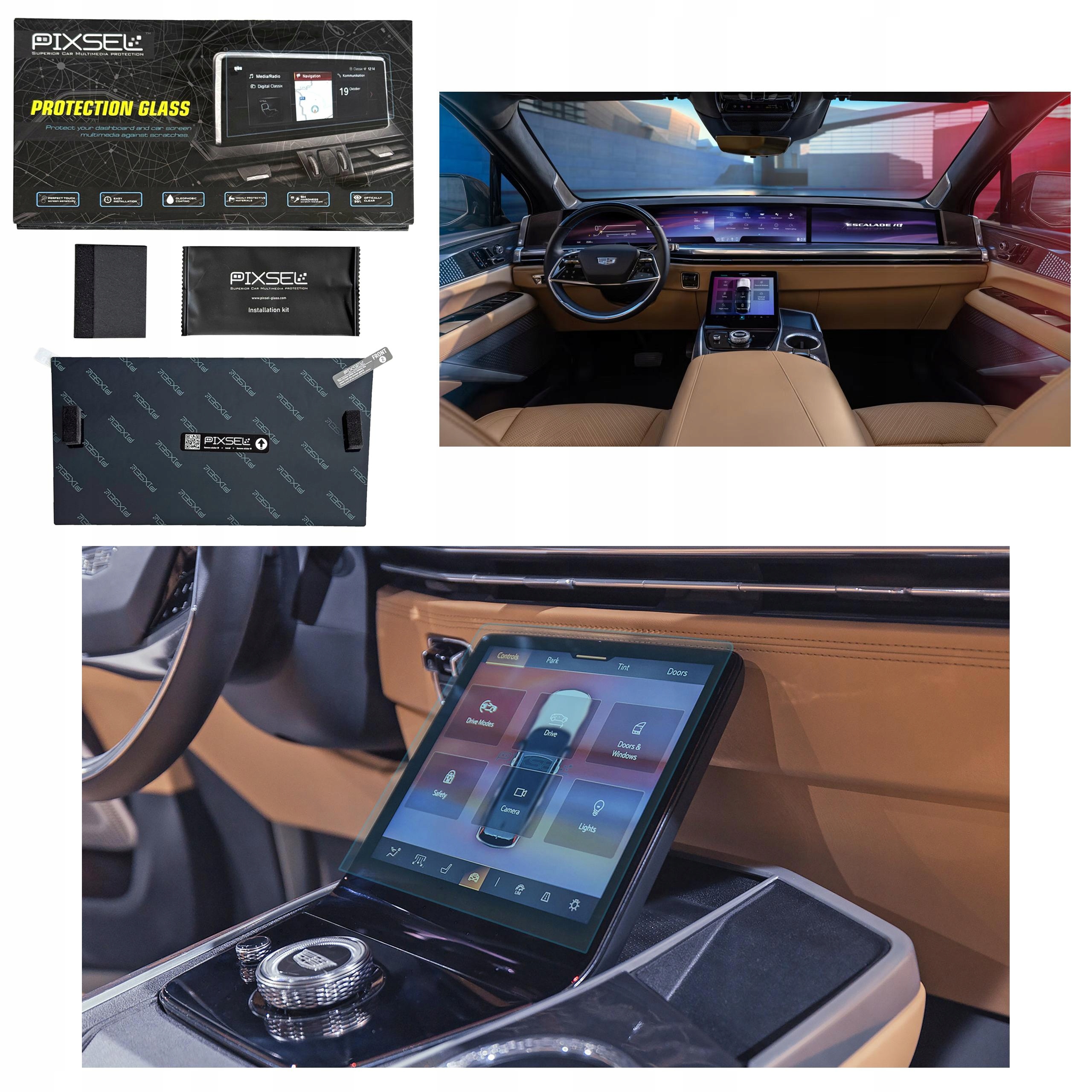 Antyodciskowe Matowe Szkło Ochronne Cadillac Escalade IQ-11.4“ 2025-