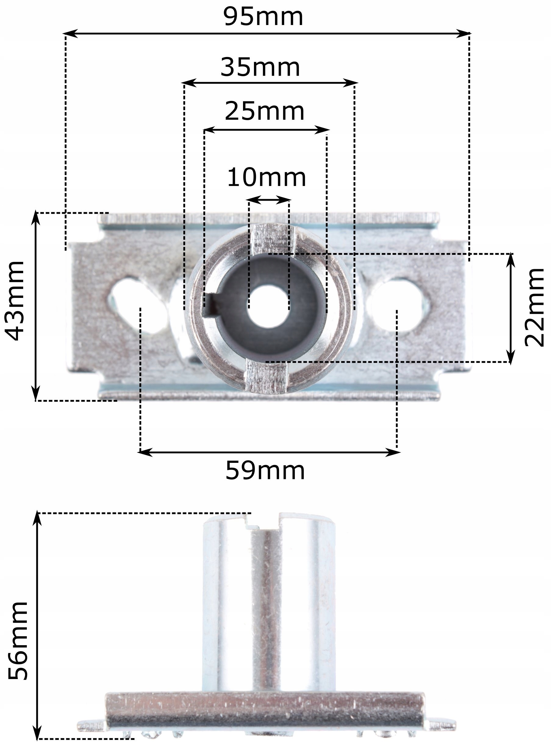 Piasta uchwyt noża do NAC CEDRUS WAŁ 22 MM Typ piast