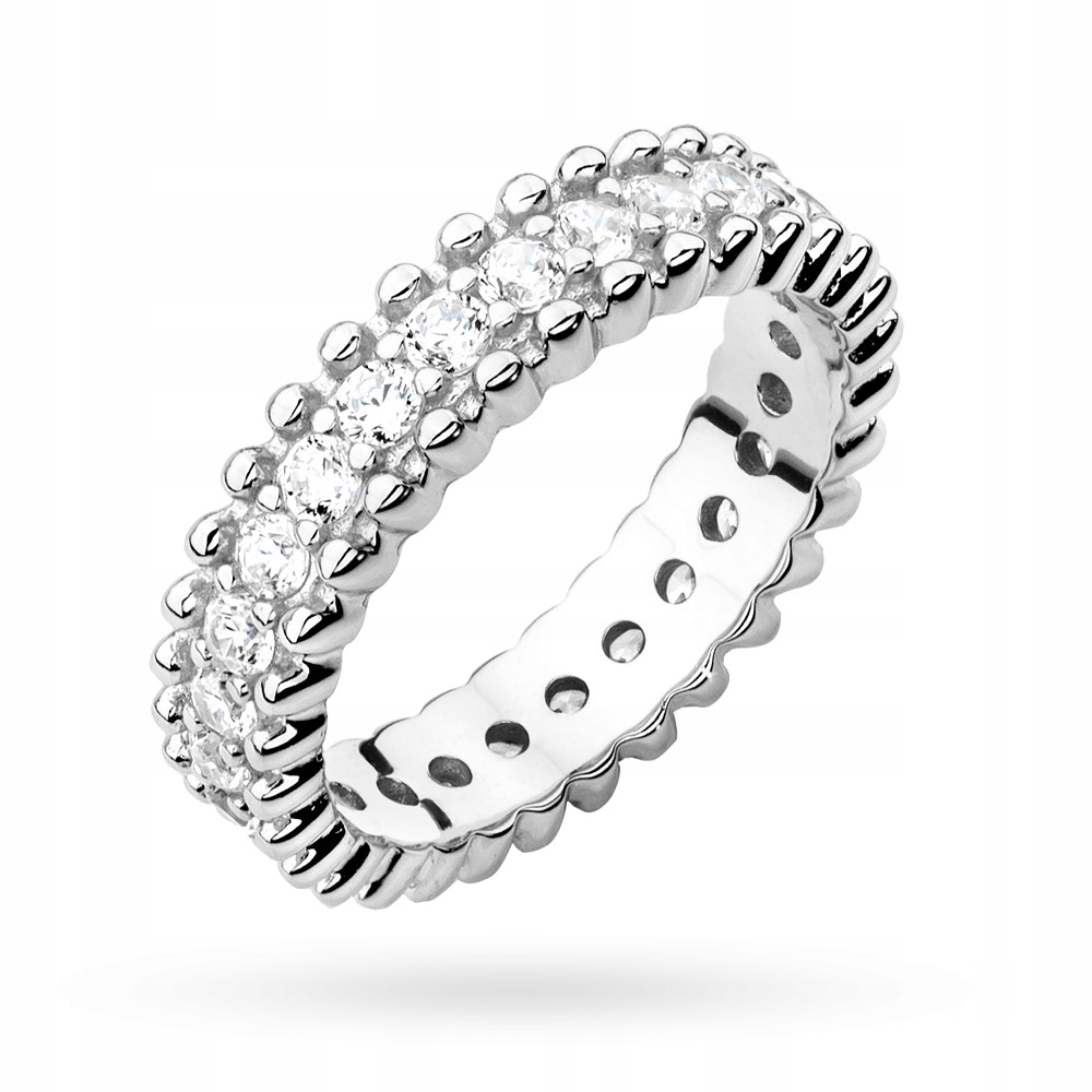 Stříbrný Prstýnek 925 Se Zirkony vel. 20