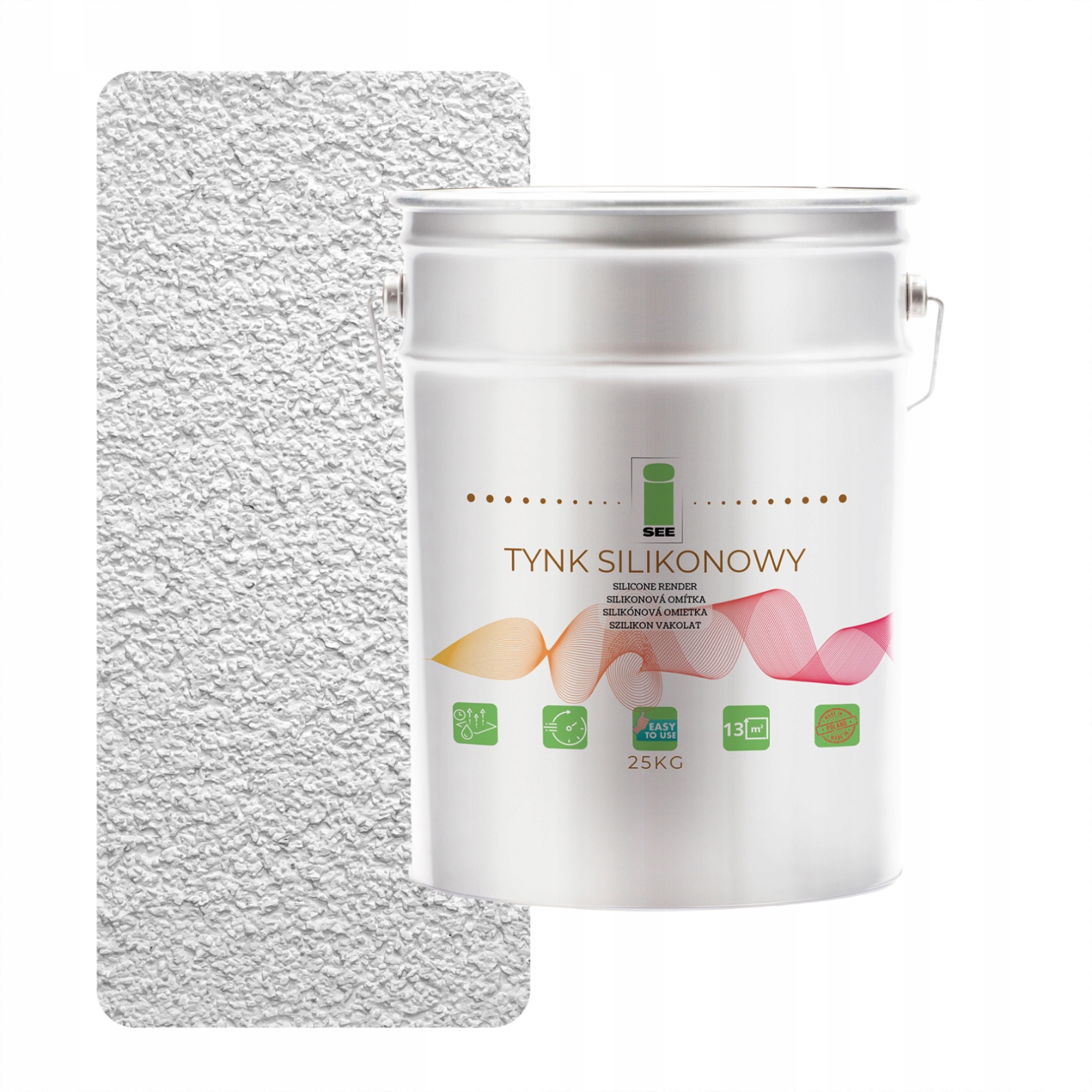 Silikónová Fasádna Omietka Biela Mierne Šedá 1.5 MM Paropriepustná 25 Kg