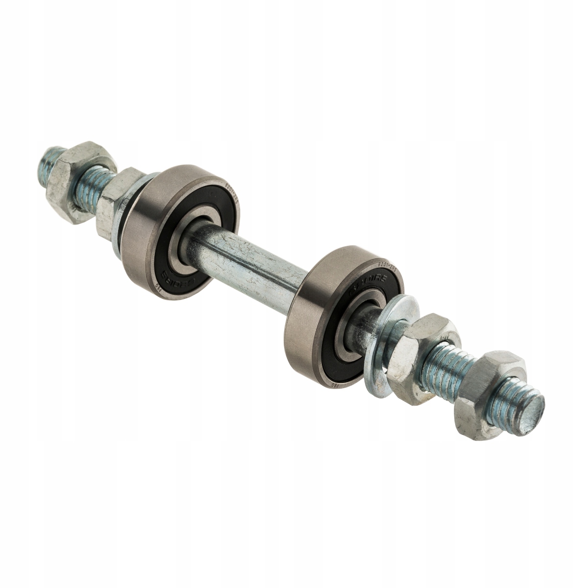 

Oś koła do taczki kompletna fi 12mm 15cm łożyska