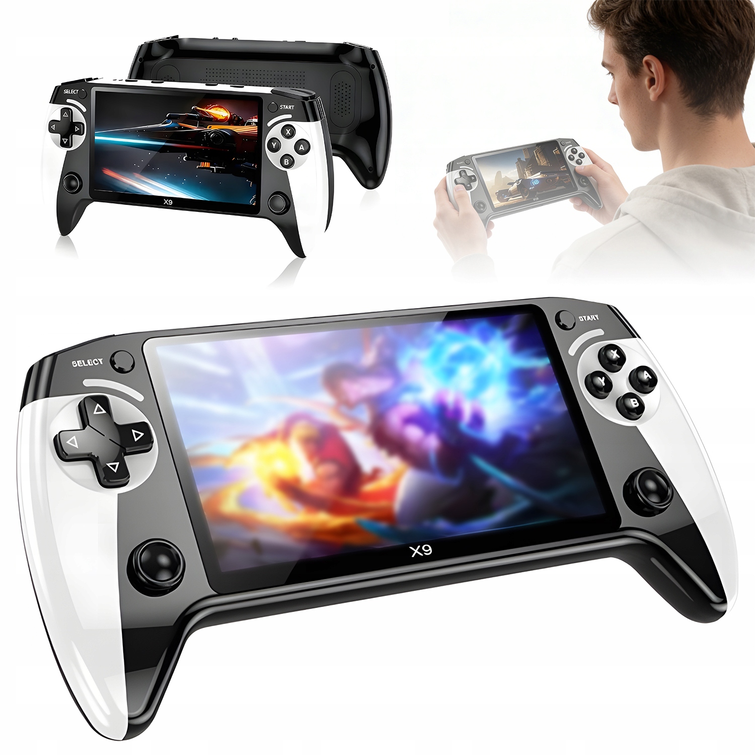 Przenośna Konsola Do Gier 5.5 Cala Hd 6000 Gier Linux Karta Pamięci