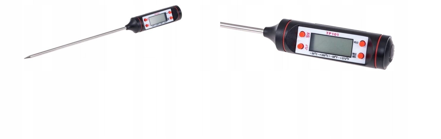 TERMOMETR elektroniczny SZPILKOWY kuchenny SONDA Materiał inny
