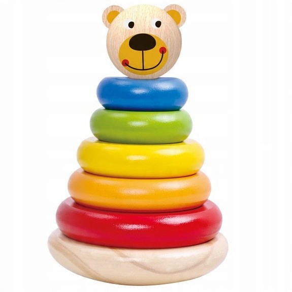 

Układanka Montessori Piramidka Wstańka Wańka 12m+