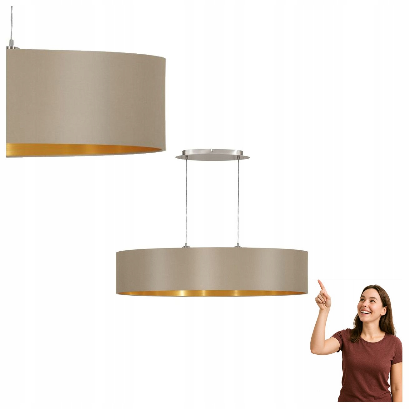 Závěsná lampa Maserlo 31618 Eglo