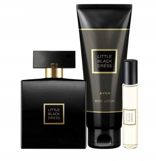 Avon Set Little Black Dress parfémovaná voda, balzám a parfém