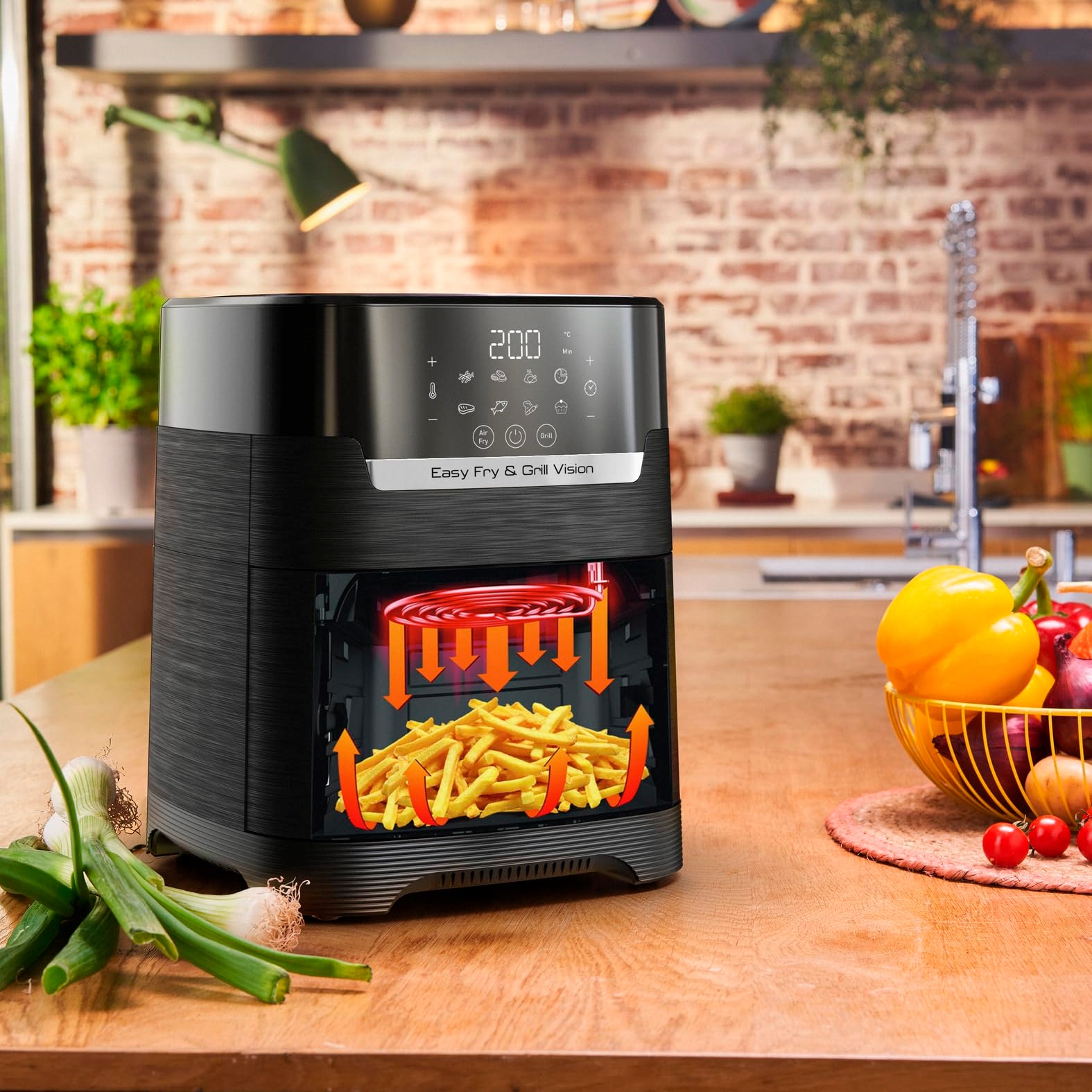 TEFAL Easy Fry Grill Vision Frytkownica Beztłuszczowa 4,2L 2w1 Technologia — miniatura 2