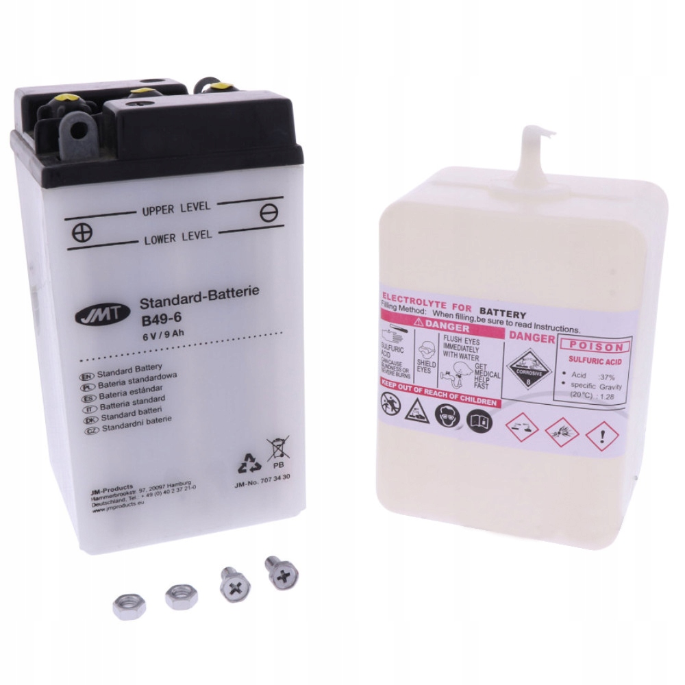 

Akumulator B49-6 6V 9Ah Bmw Shl Wsk Junak Awo Wfm