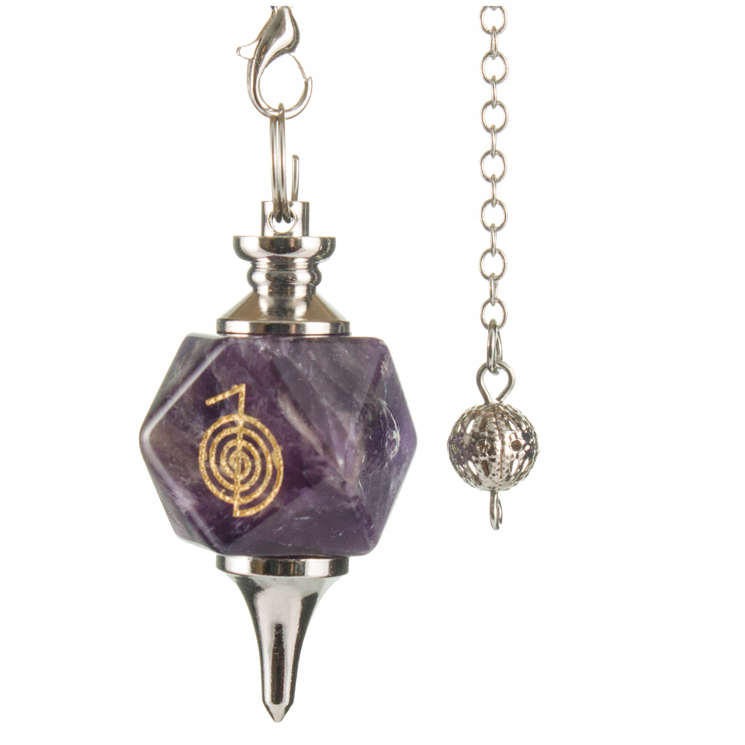 Wahadełko Ametyst Cho Ku Rei Radiestezja Wisiorek Czakra Korony