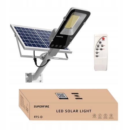 Solárna lampa Superfire Ff5-d 486w 1400 Lm 20000 Mah Panel Slnečný Pilot