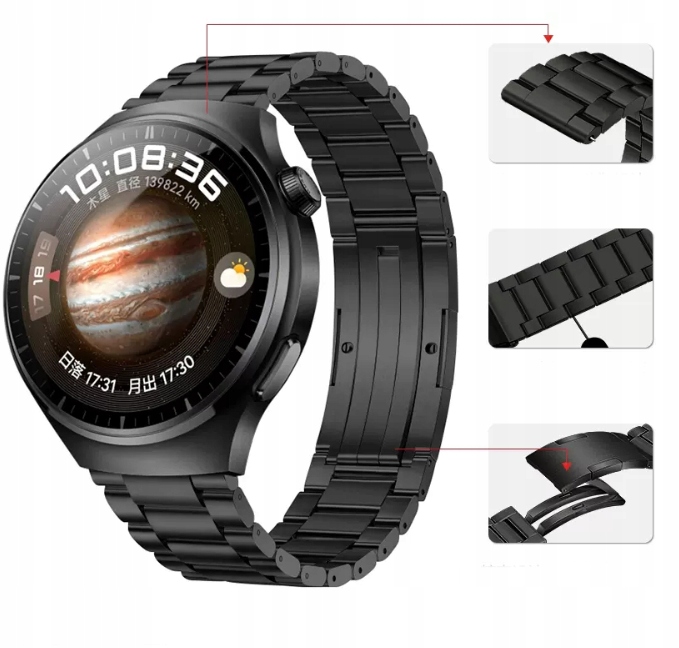 Bransoleta Pasek Tytanowy Do Huawei Watch Gt 5 46MM Active GT5 Pro