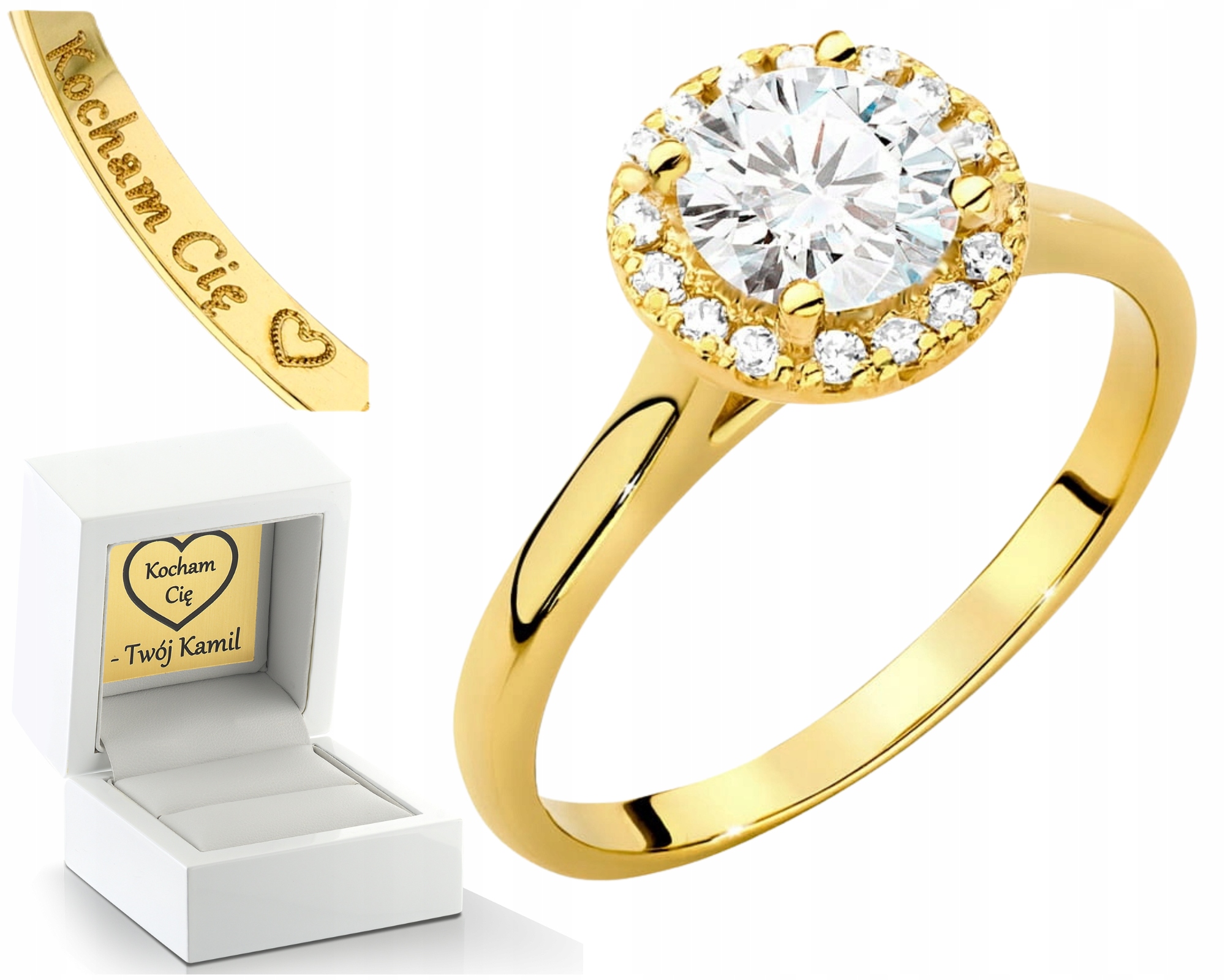 Fenoménní Prstýnek S Diamanty Lab Zlato Drť 585 Dárek Gravírování