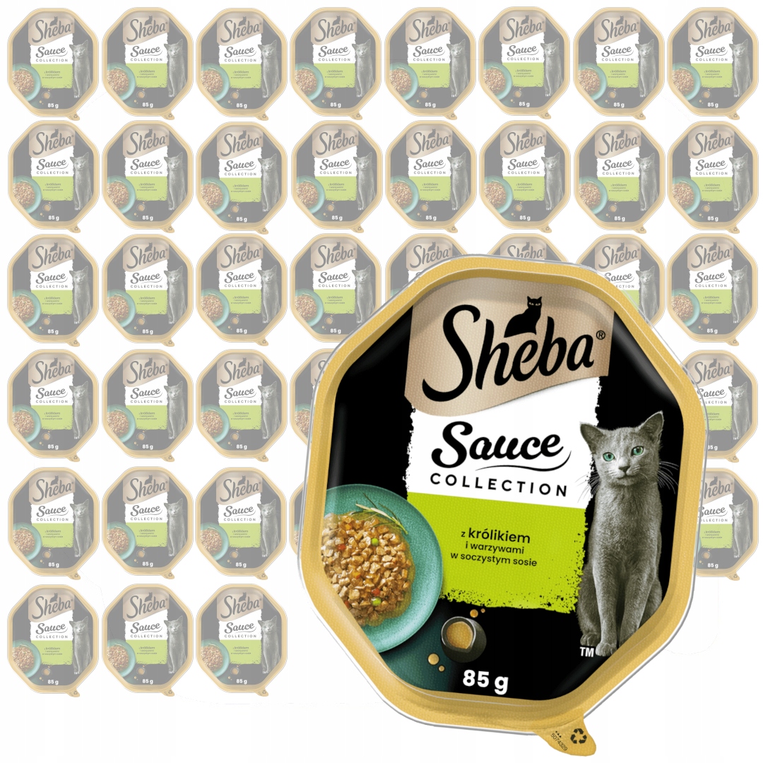Sheba Sauce Collection 44x85g Karma Dla Kotów Królik Z Warzywami W Sosie