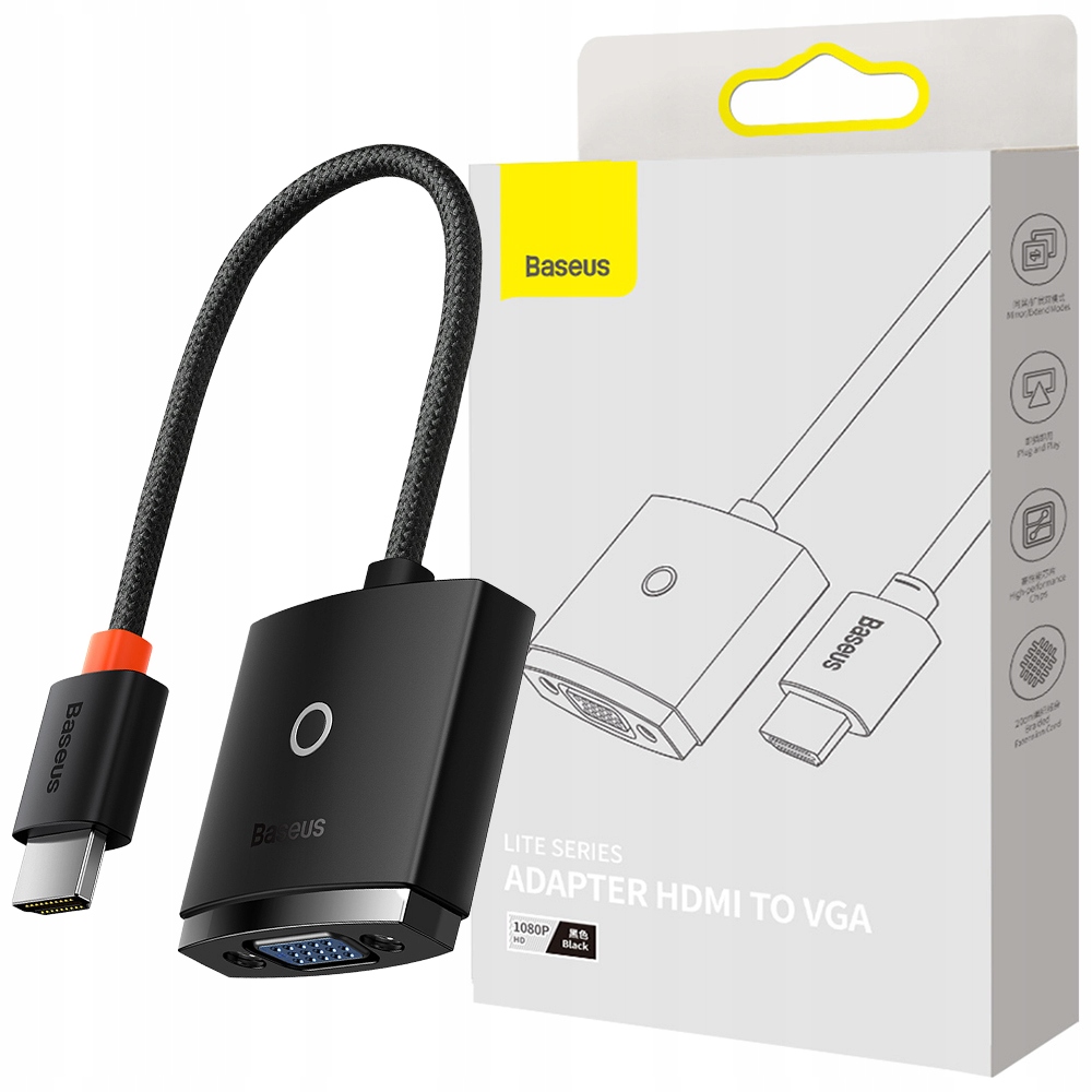 Kabel D-Sub (VGA) Baseus Lite Series 0,25 m