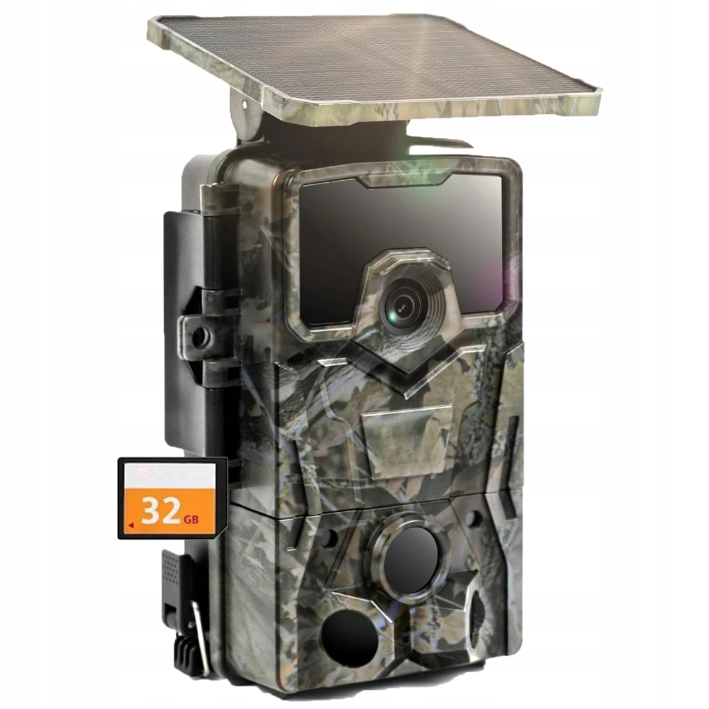 Stopovací kamera napájená solární energií 4K s funkcí nočního vidění